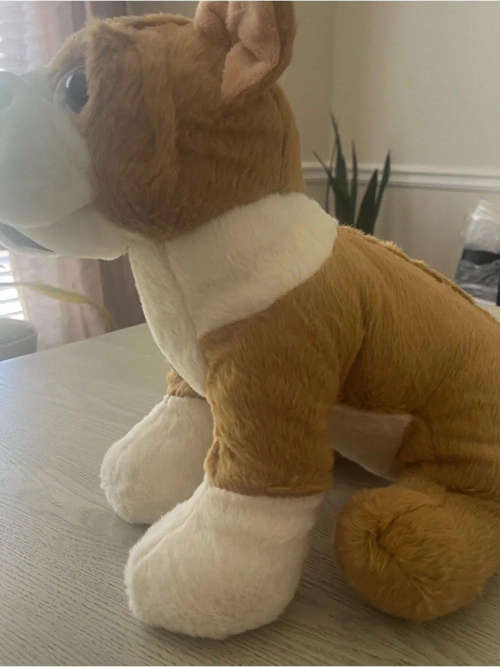 Teddy Mountain 16”‎ Plush Bull Dog w/Pumpkin Costume~DIY Birthday Craft